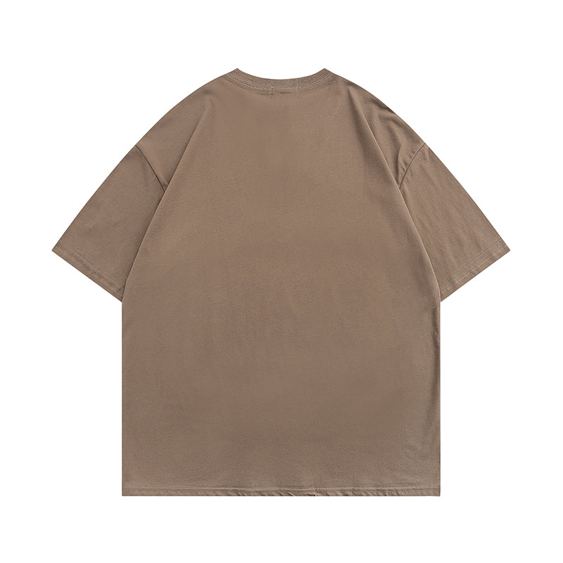 Men's Street Hip Hop Basic Round Neck Half Short Sleeve