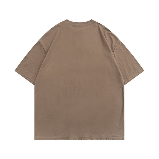 Men's Street Hip Hop Basic Round Neck Half Short Sleeve