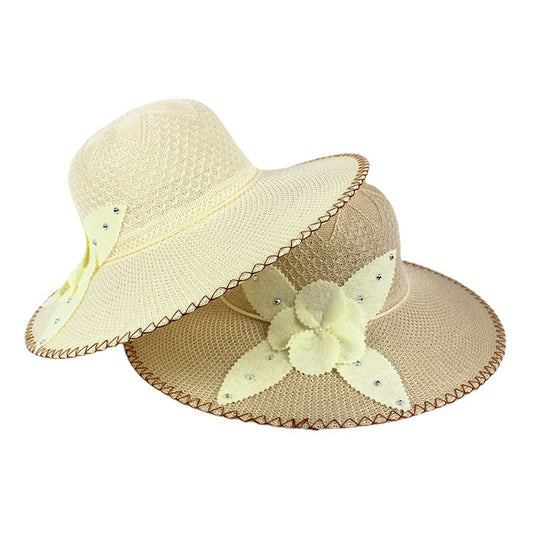 New Style Women's Straw Hat With Sun Protection And Shade