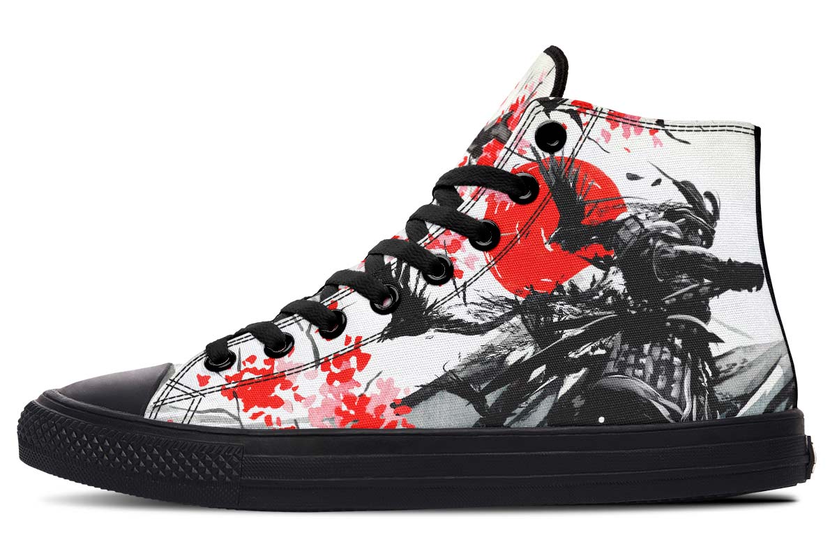 Printed Couple High-top Canvas Shoes