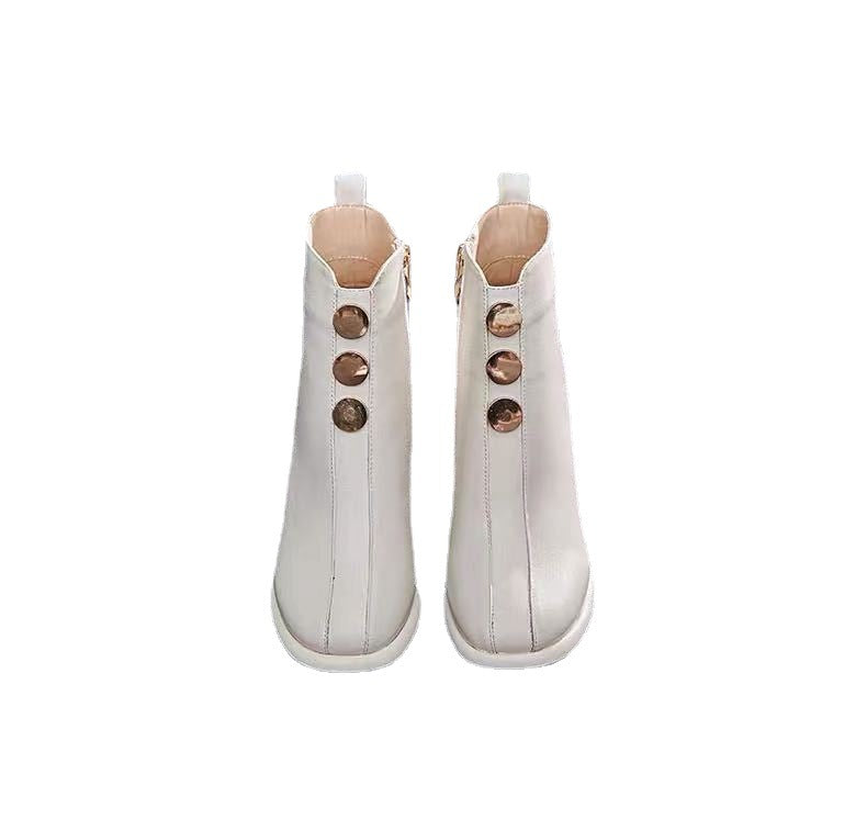 Moderne Martin Chunky Heel Ankelstøvler