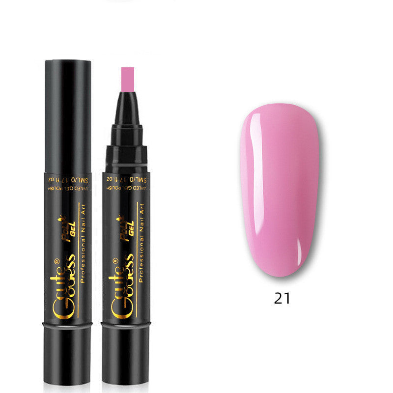 Nail Glue Pen 3 In 1   One-step Glue Phototherapy Plastic Nail Magnet Pen French Water Ripple Cat Eye Strong Magnet Pen DIY Manicure Tool Pen