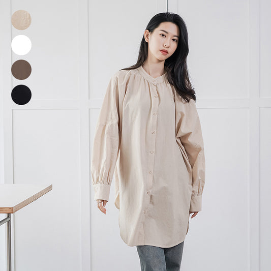 Women's Shirt Dress Cotton Loose Long