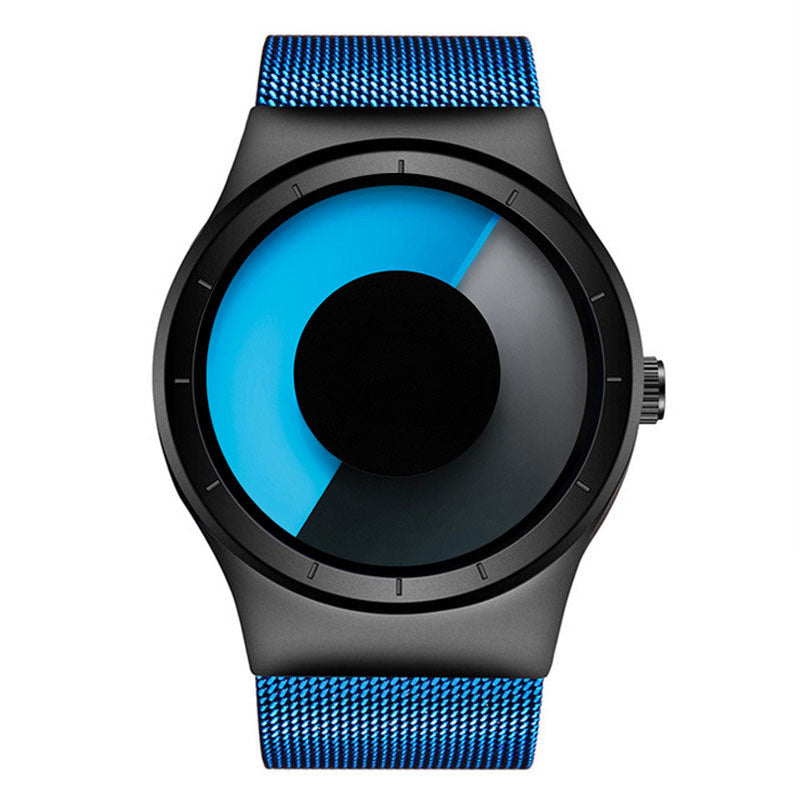 Casual Stainless steel Mesh Band Unisex Watch