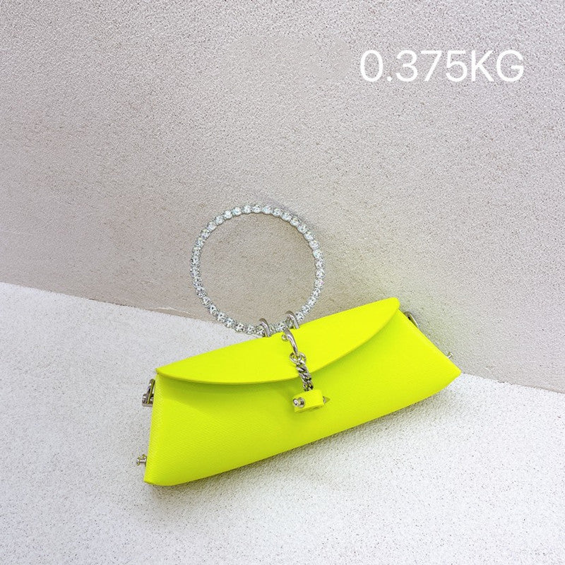 Korea Cross Pattern Rhinestone Ring Chain Portable