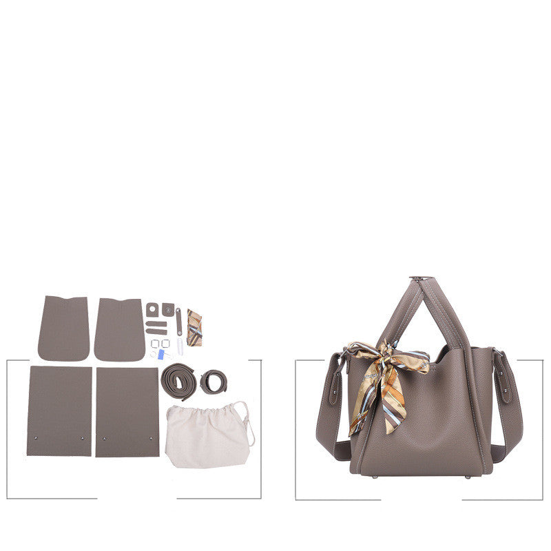Hand-woven Material Bag Shoulder Messenger Homemade Women's