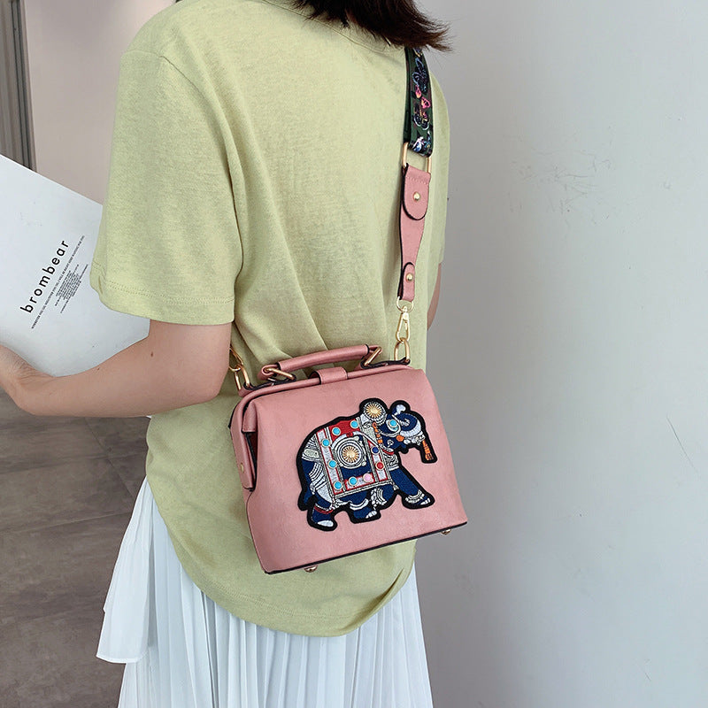 Korean Style Versatile Wide-strap Crossbody Bag
