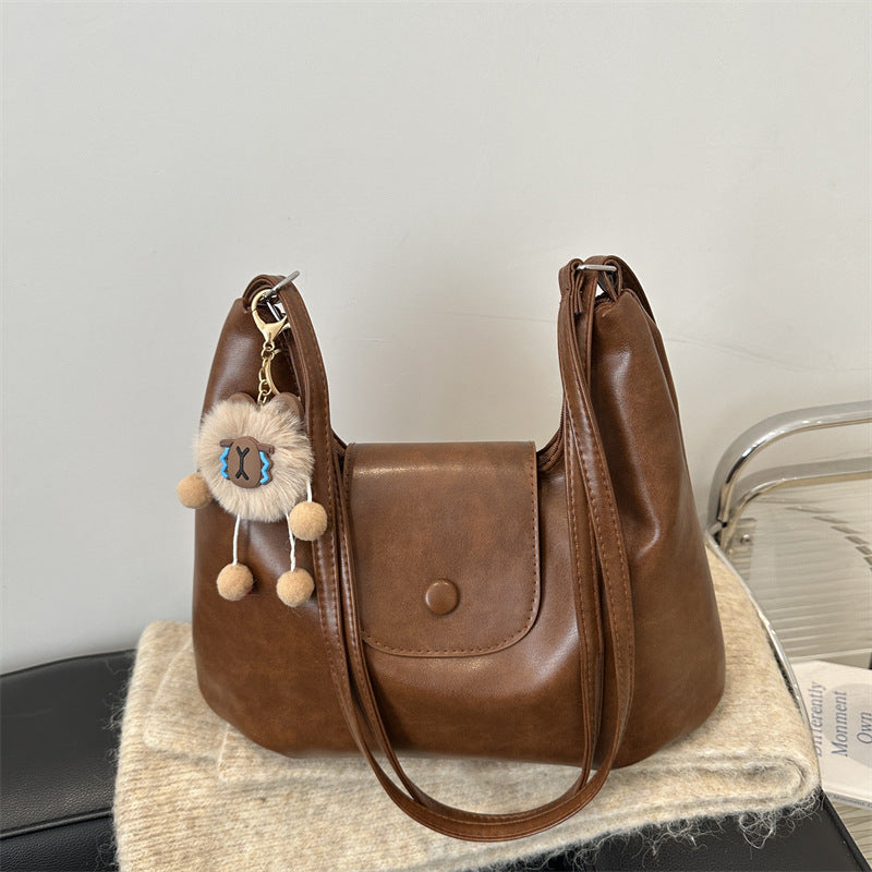 New Large Capacity Commuter Backpack Design Textured One-shoulder Bag