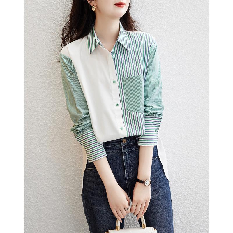 Striped Long Sleeve Fashion Women's Shirt
