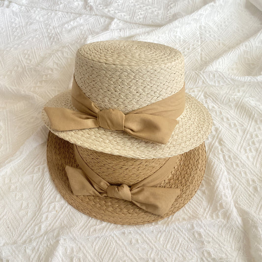 Women's Straw Hat Sunscreen Women's Bowknot Big Brim