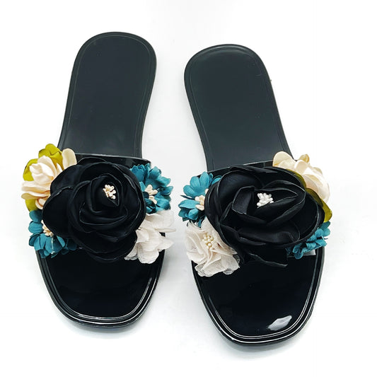 Fashion All-match Flower Women's Slippers