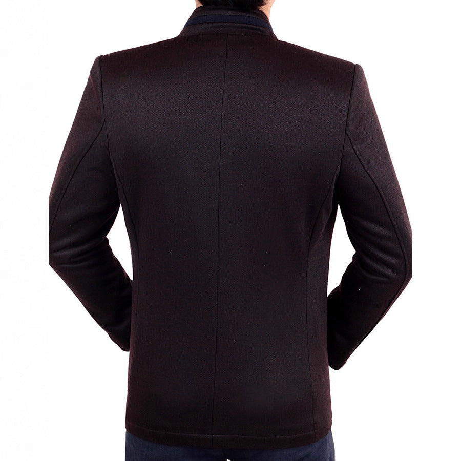 New AutumnWinter Men's Business-Style Fashion Wool Jacket