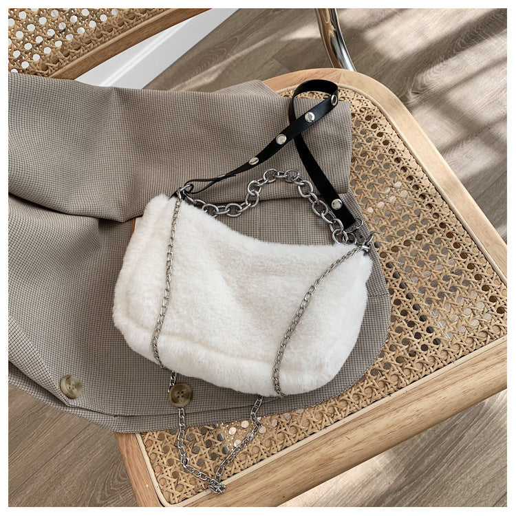 Small Women's Single Shoulder Crossbody Portable Hair Bag