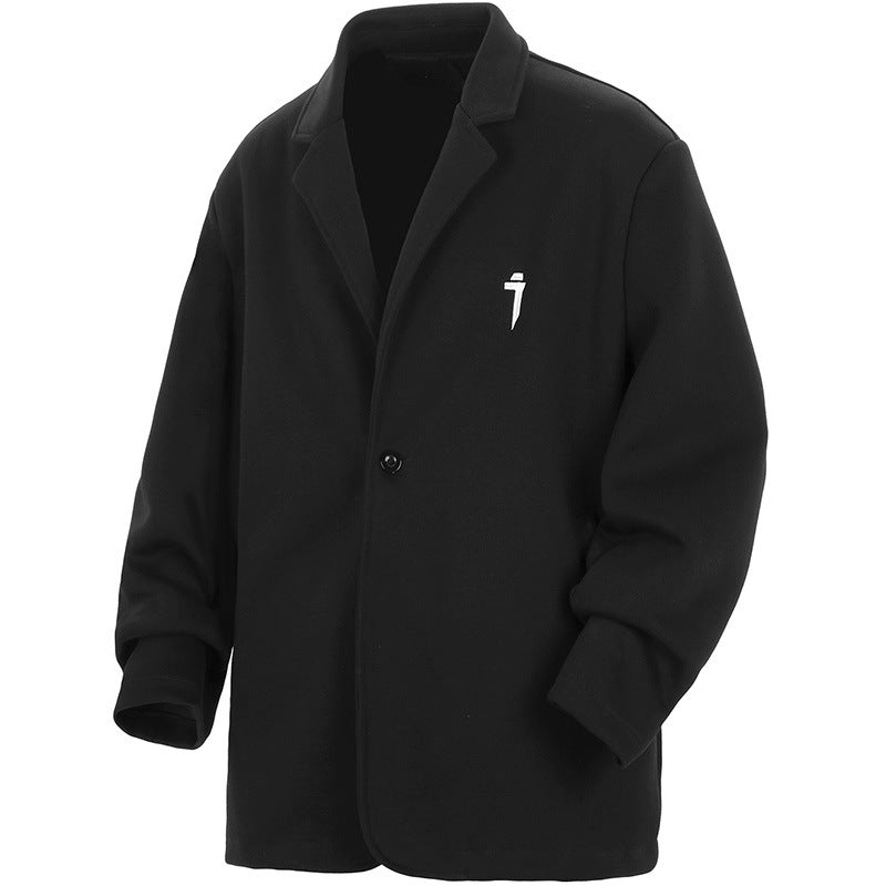 Men's And Women's Loose Solid Color Casual Small Suit Casual Clothes Trendy Coat