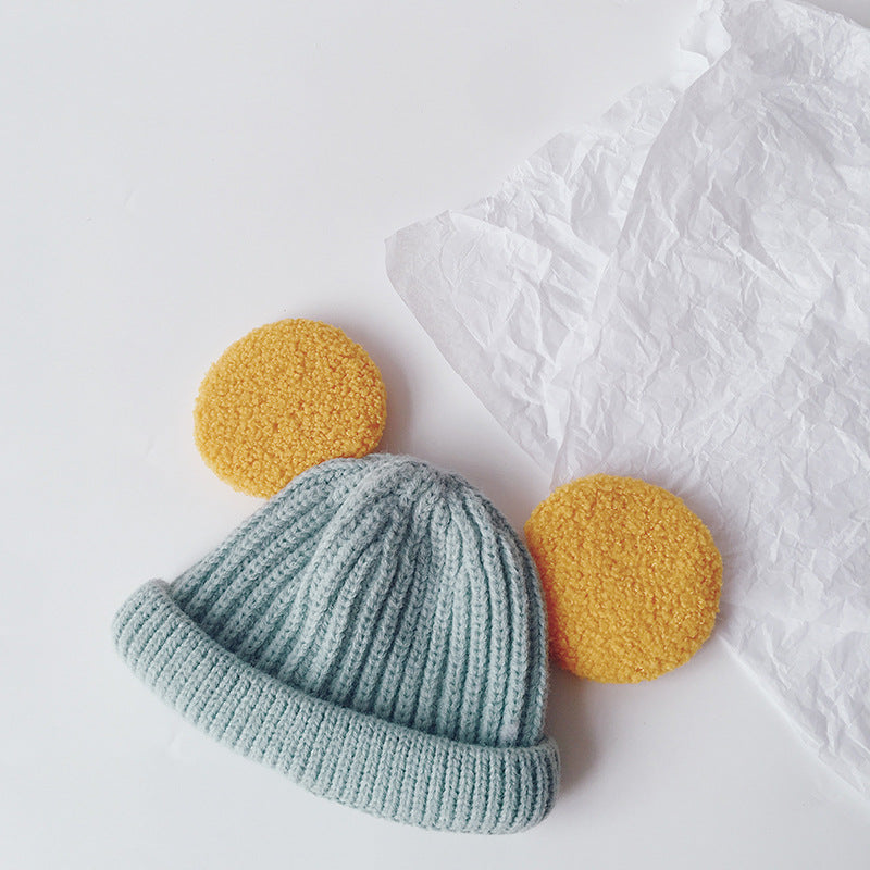 Cartoon Big Ears Children Woolen Cap