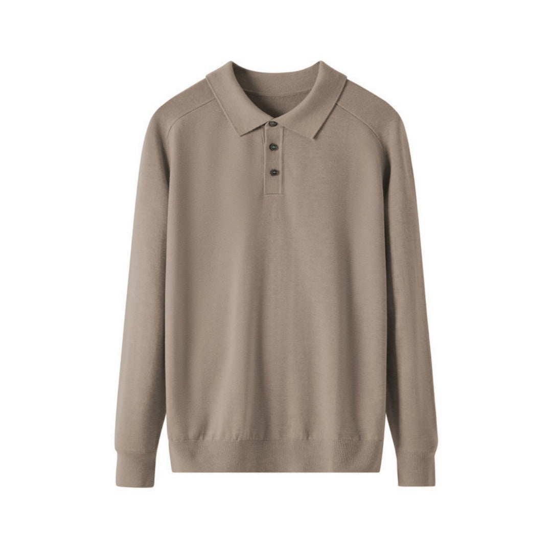 Men's Long-sleeved Sweater Lapel Comfortable All-match