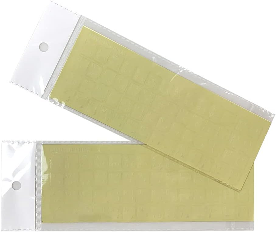 Avejjbaey arabiska tangentbordsklistermärken, genomskinliga, PVC, 2 st, laptop och skrivbord