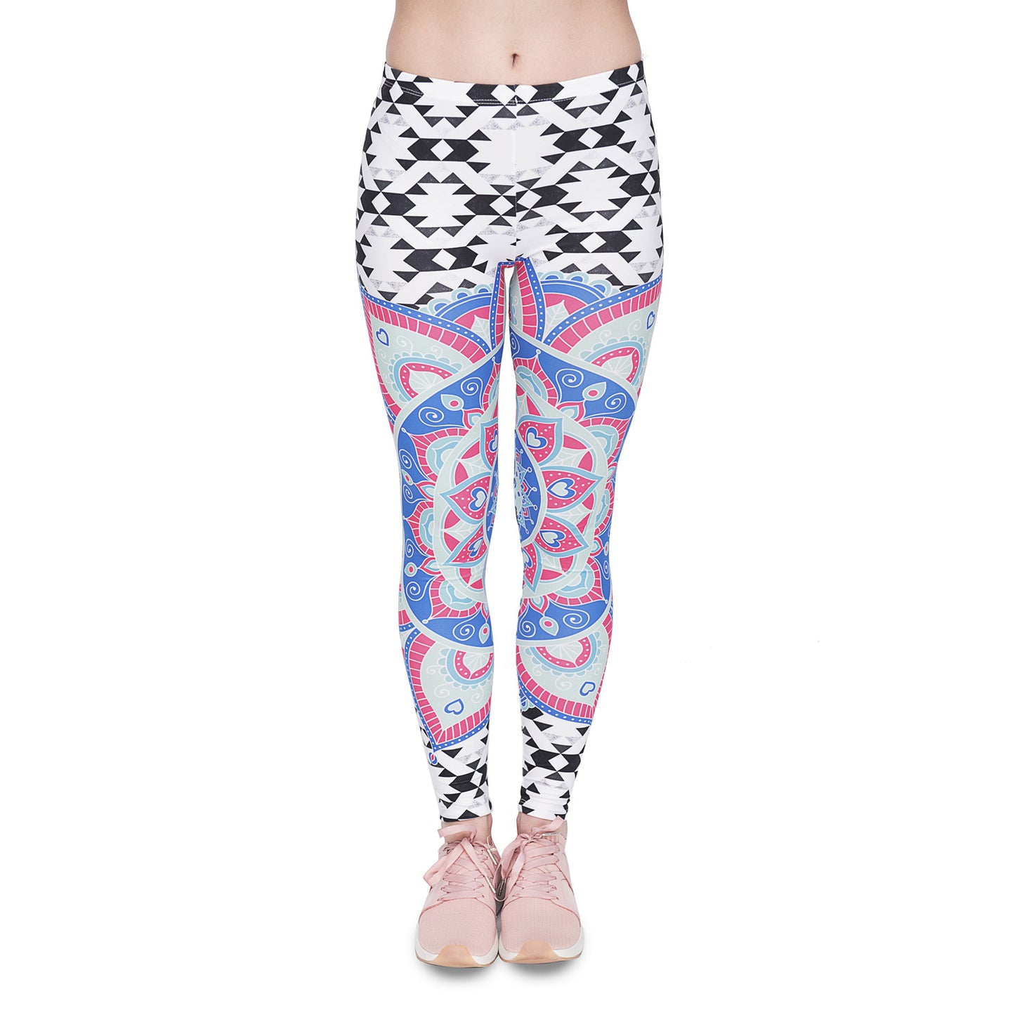 Digital printed cropped trousers