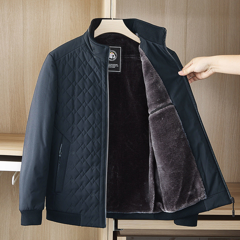 Plush Padded Stand-collar Down Padded Jacket