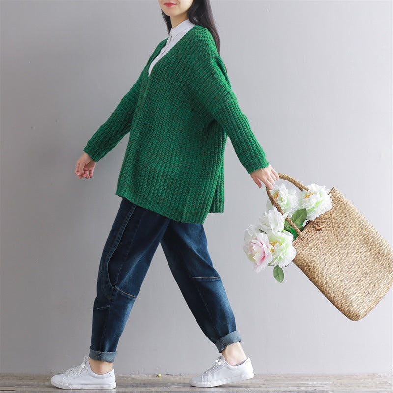 Loose jeans women's pants feet trousers