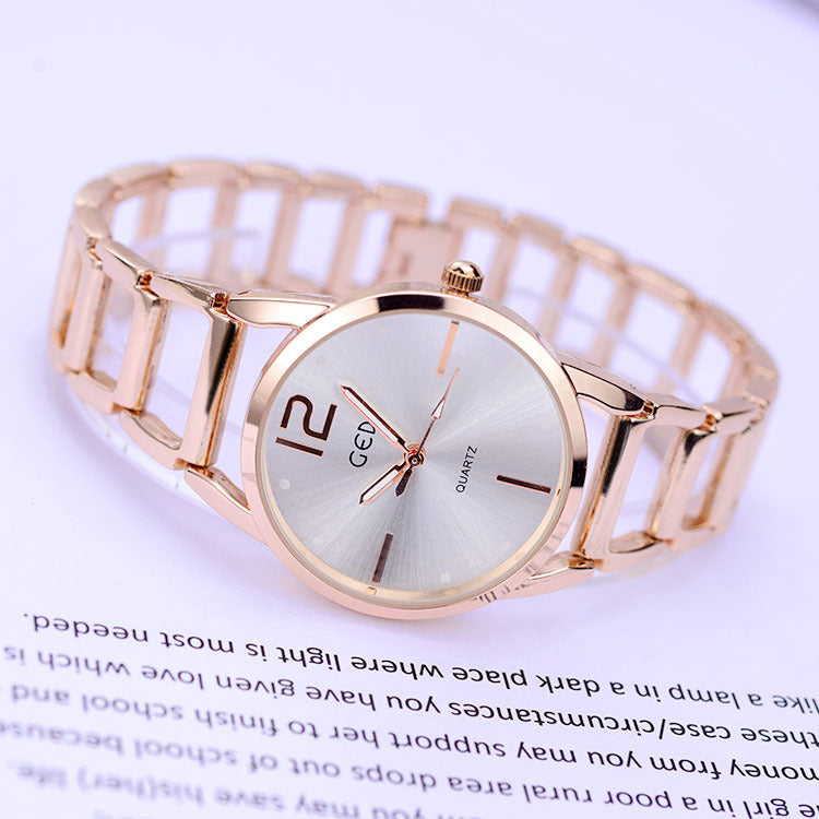 Hollow dial waterproof watch