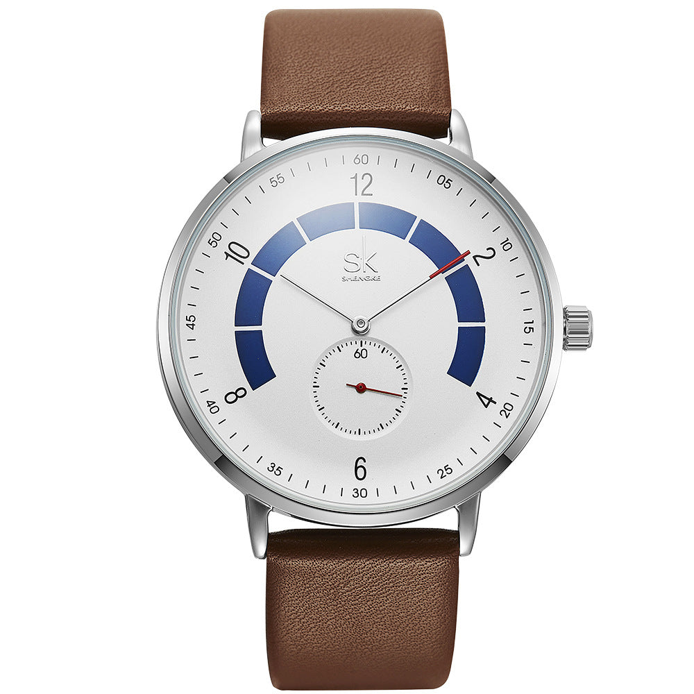 Leather men's fashion sports watch