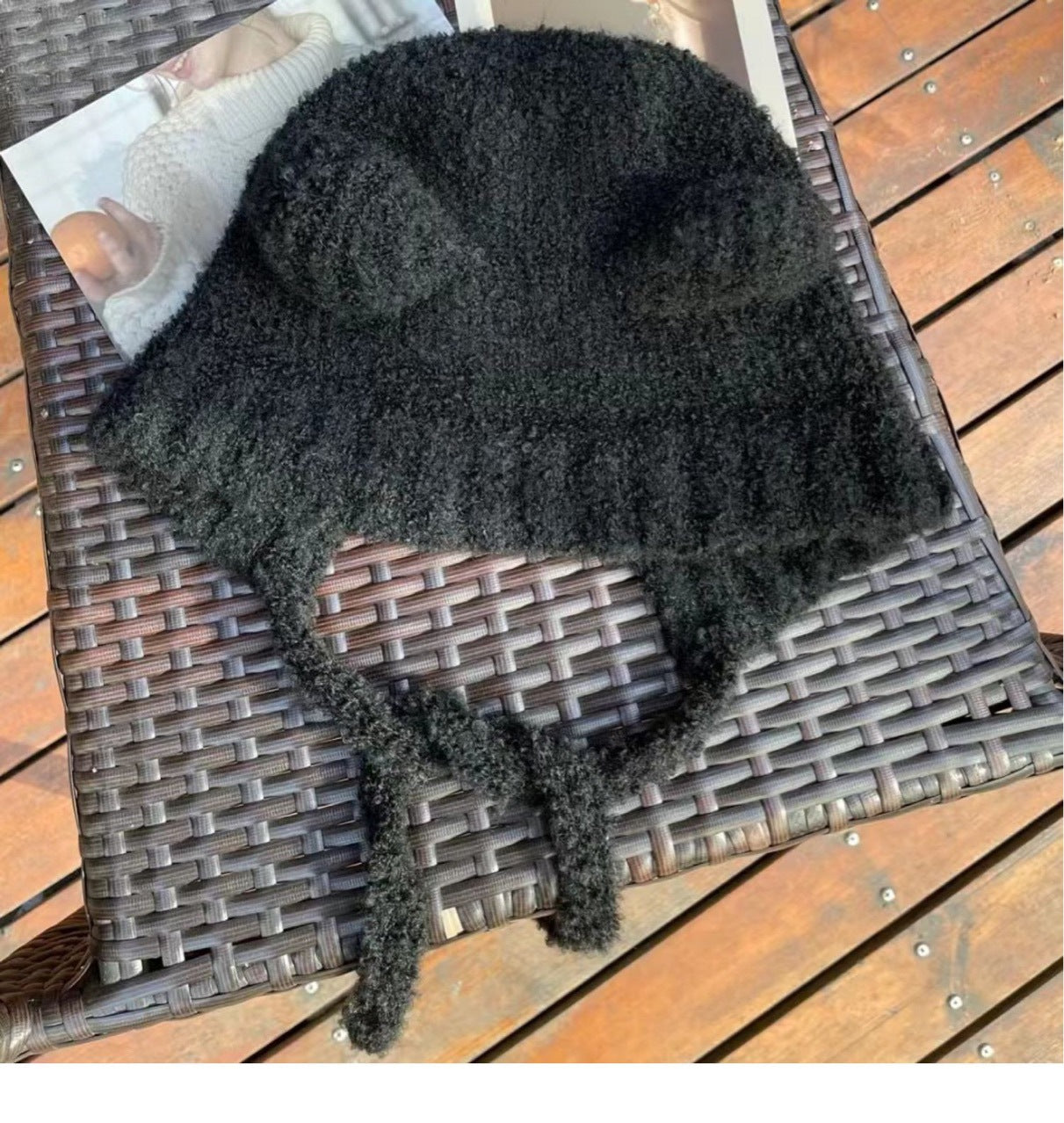 Cute Bear All-matching Warm Woolen Knitted Hat