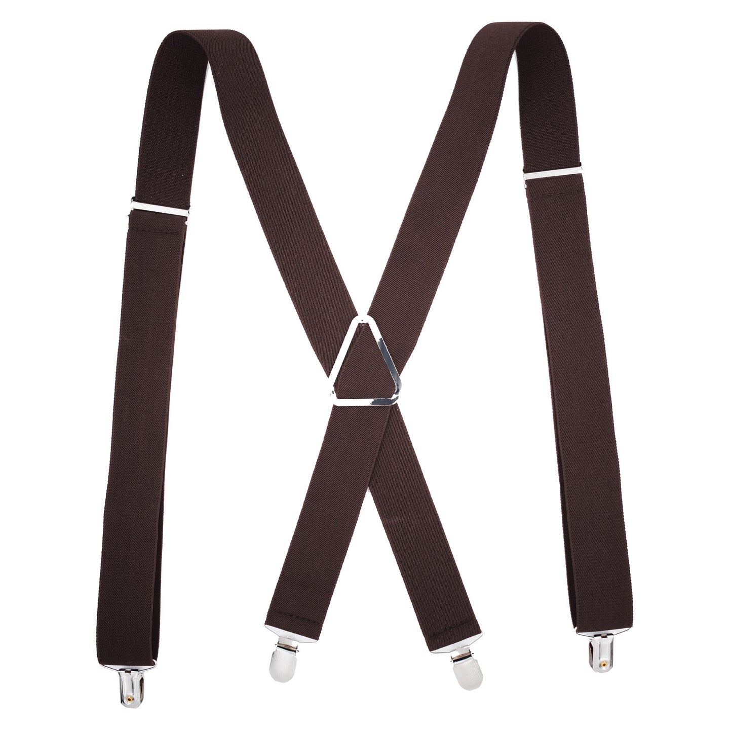Monochrome Elastic Adult Strap With Iron Triangle Pitting
