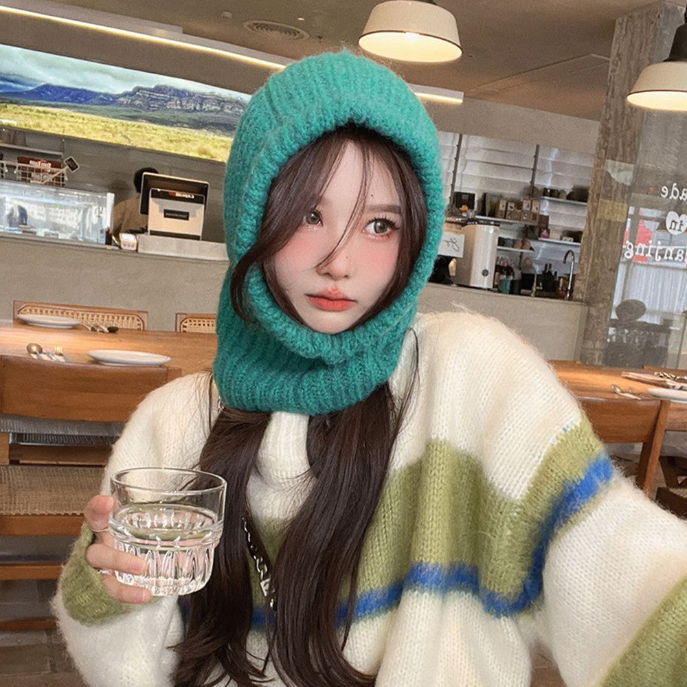 Parent Child Style Solid Color Fashion Versatile Knitted Hat
