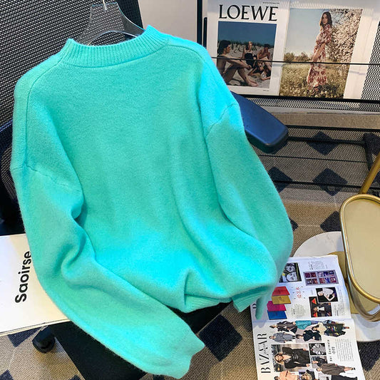 Women's Cashmere Sweater Thickened Pullover Sweater