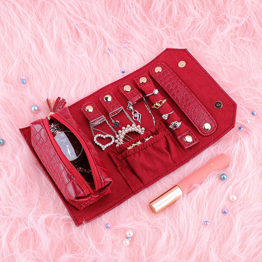 Storage Bag  Pattern Flannel Jewelry Jewelry Box