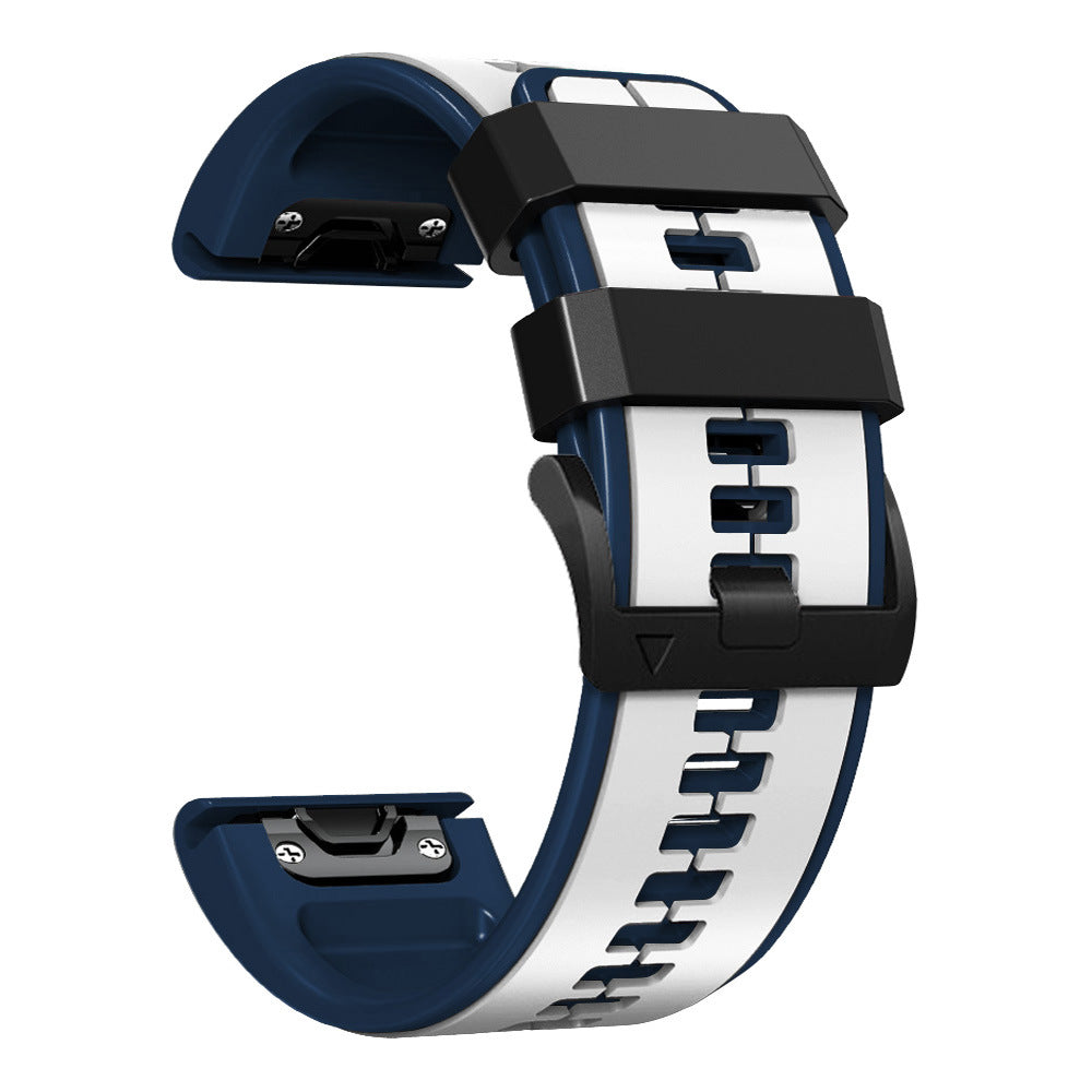 Double Color Silicone Pin Buckle Silicone Strap