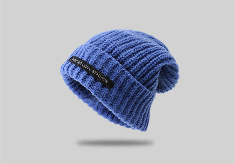 Women's Large Head Circumference Warm Knitted Hat