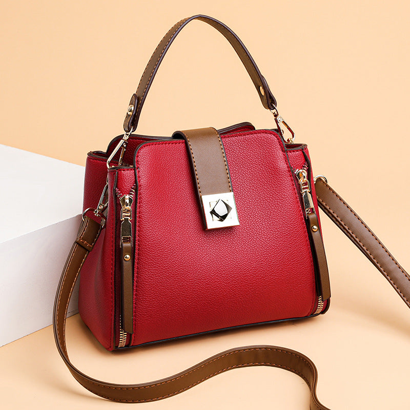 Fashion Casual All-match Shoulder Women's Bag Crossbody Portable Large-capacity Bucket Bag