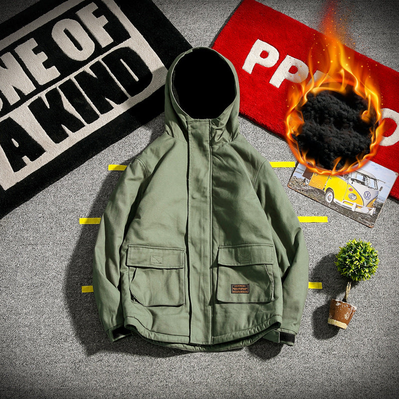 Men's Windproof Parkas Winter Military Fashion Jacket Men Thick Casual Outwear Jacket Plus Size 5XL Velvet Warm Coat Men