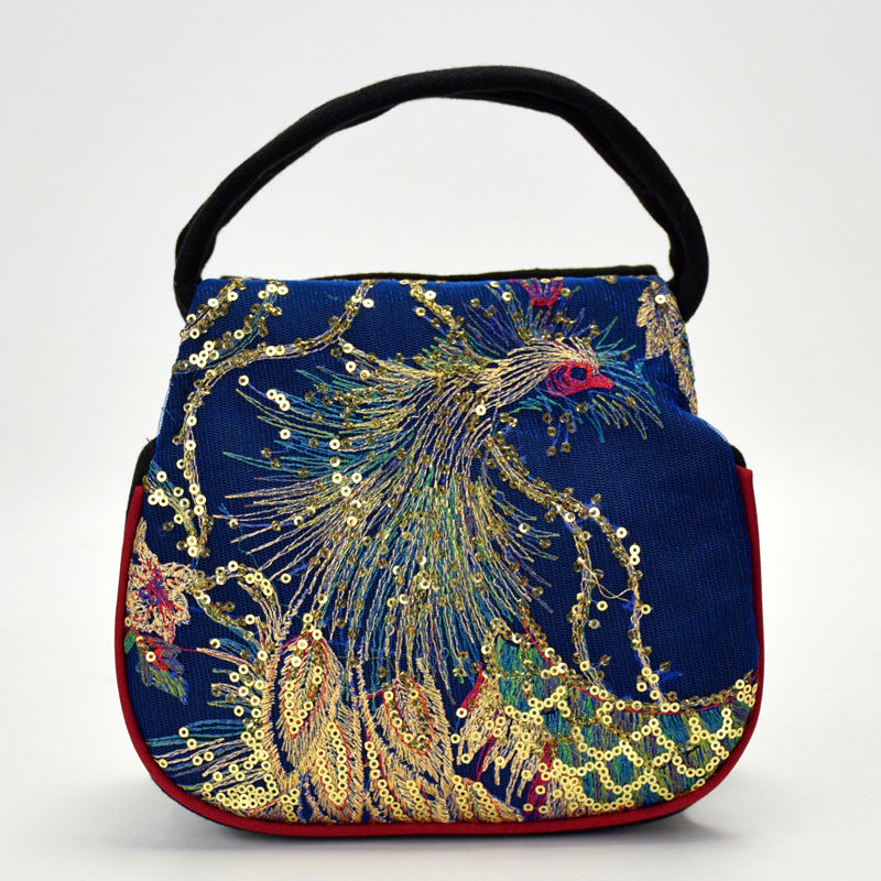 Women's Fashion Simple Ethnic Style Embroidered Handbag