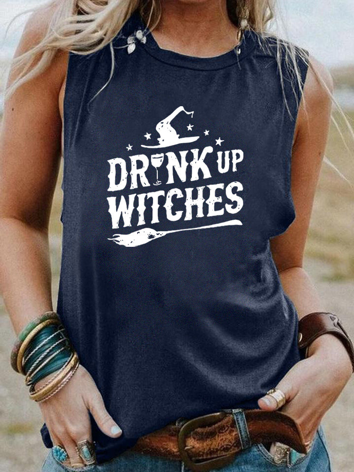 Ærmeløs vest med print, unisex, Halloween