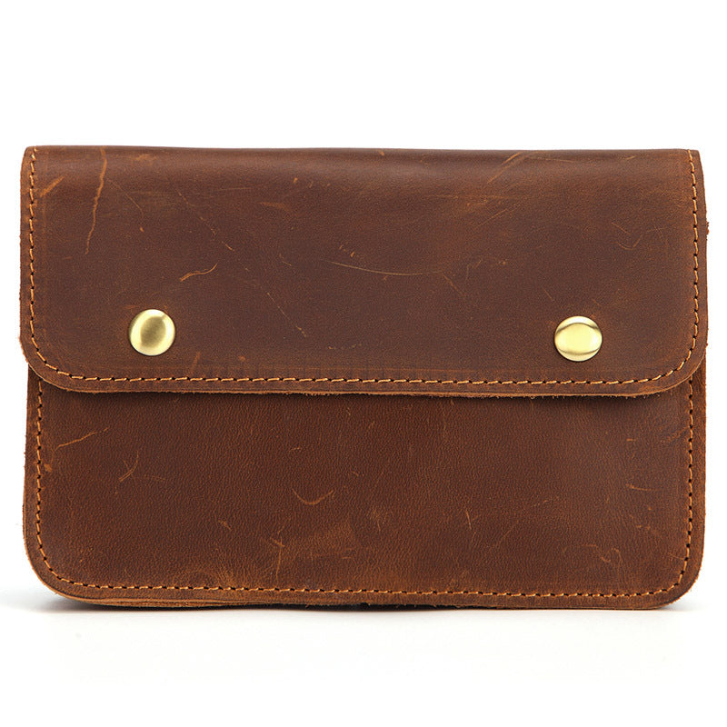 Horse leather leisure multifunctional belt bag