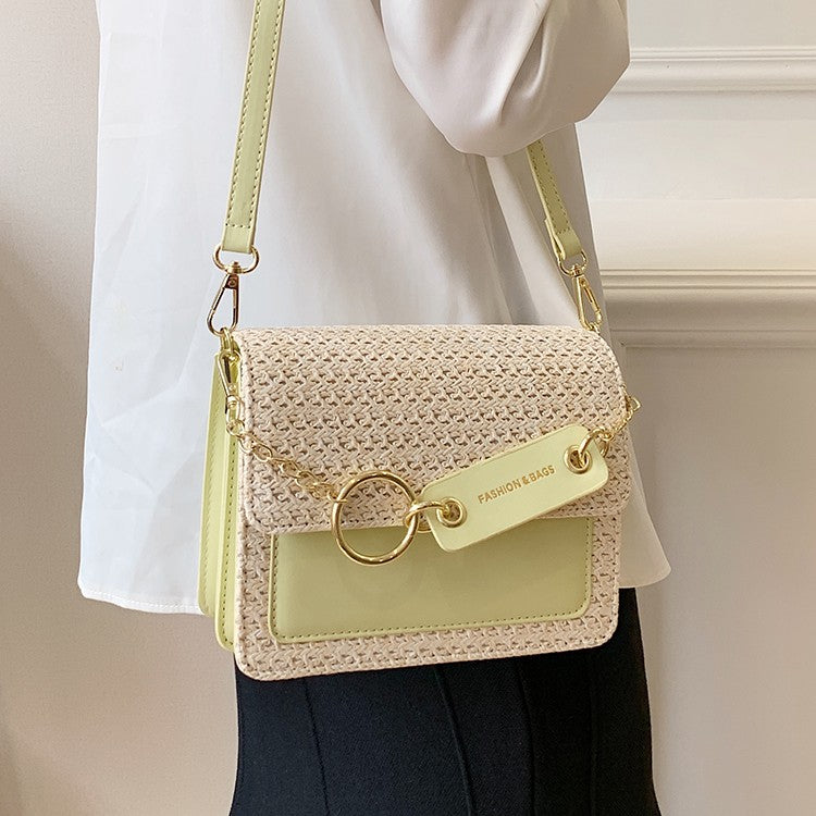 New Fashion Single Shoulder Crossbody Women's Braided Small Square Bag