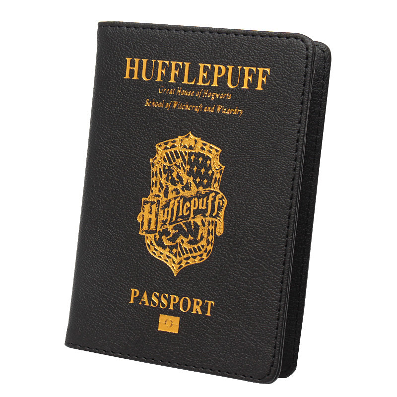 PU leather passport book ticket holder storage bag