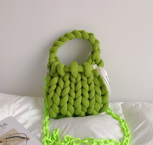 Woven Bag Diy Material Homemade Iceland Wool Hand Carry Messenger