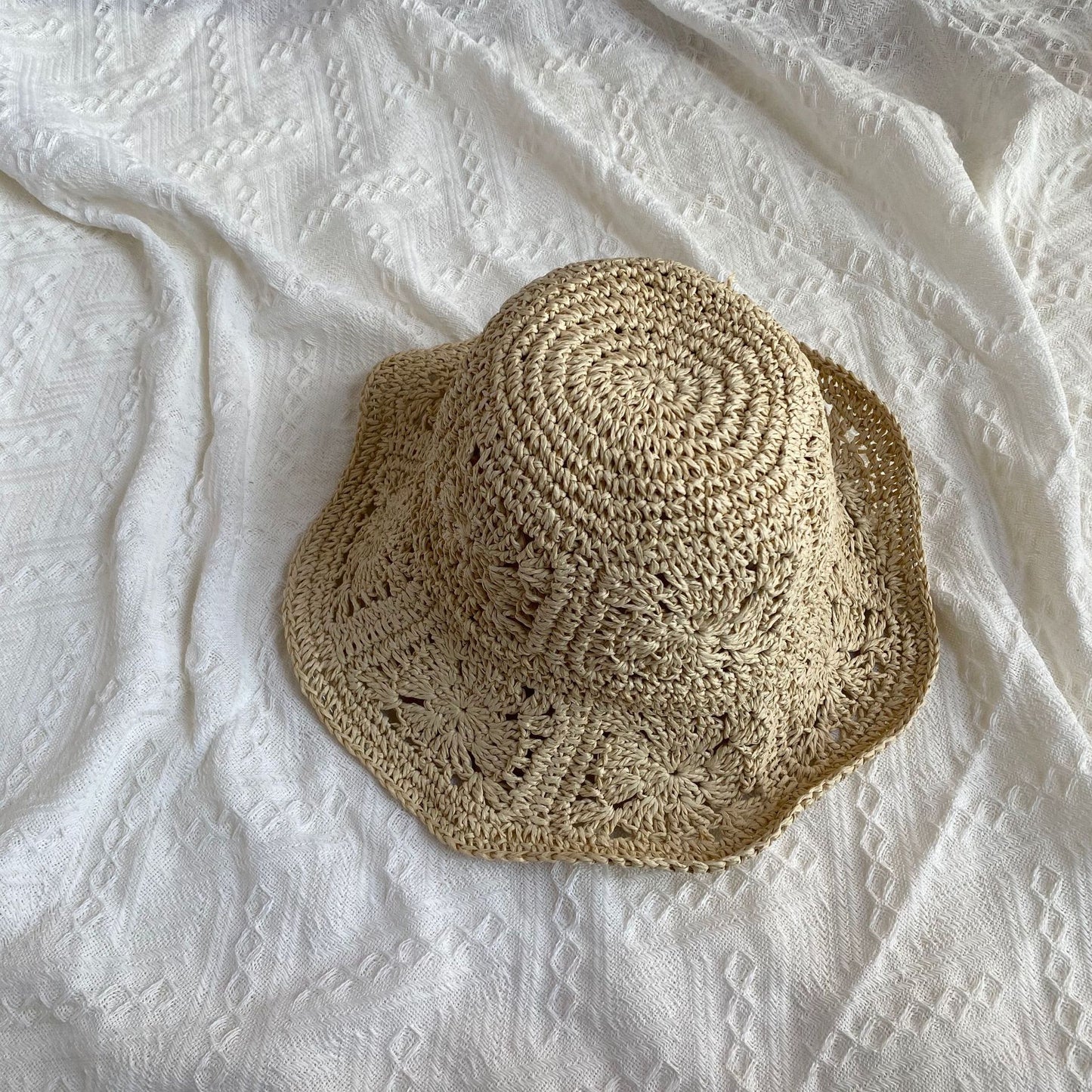 Summer Sun Protection And Sunshade Hat On The Beach
