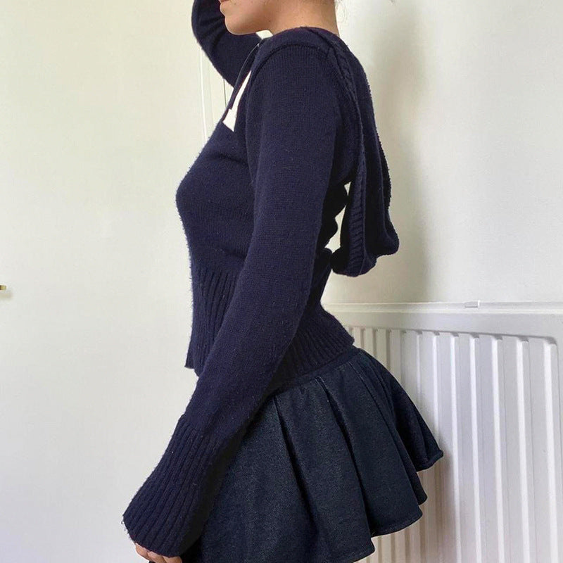European And American Style Retro Digital Sweater Cardigan