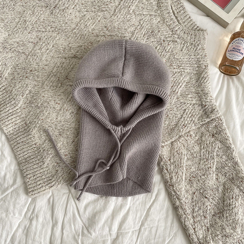 One-piece Knitted Wool Bandana Cap