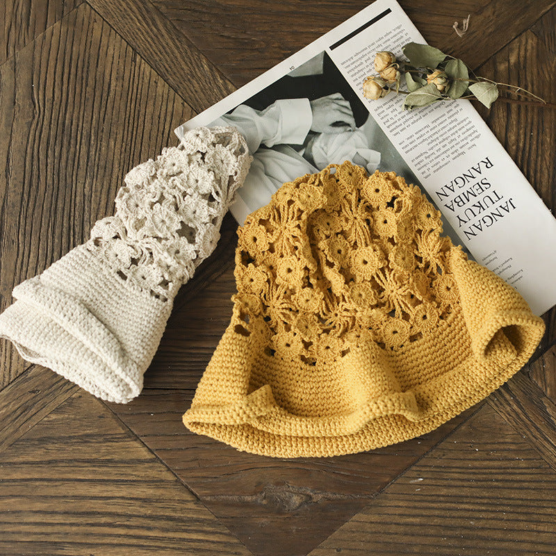 Summer Handmade Hollow Sunscreen Hat Literature And Art