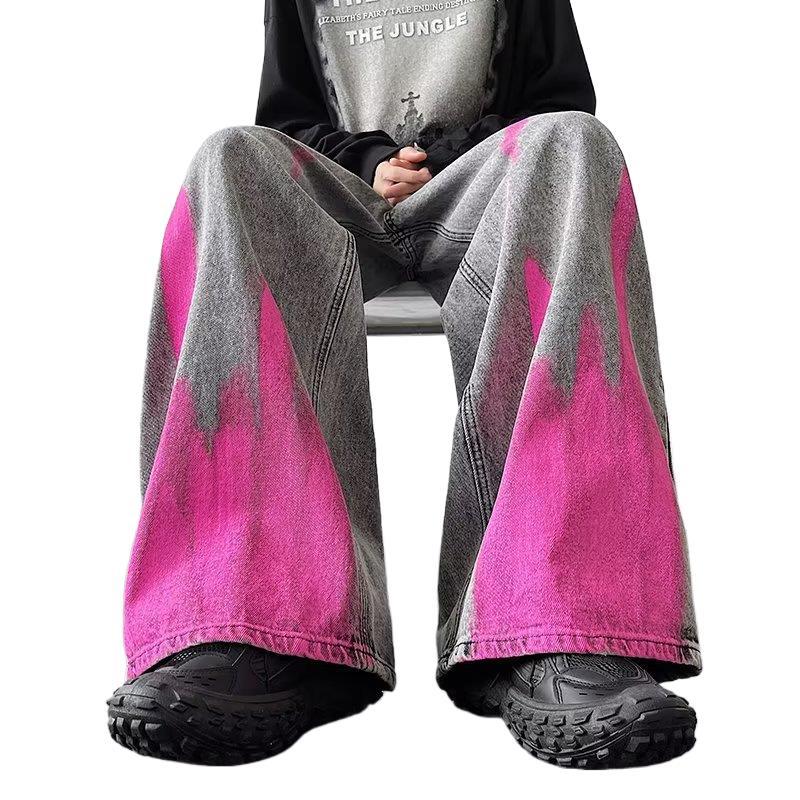 Men's Fried Street Graffiti Jeans