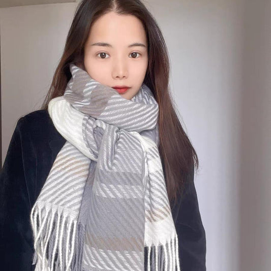 All-match Warm Ins Student Net Red Scarf