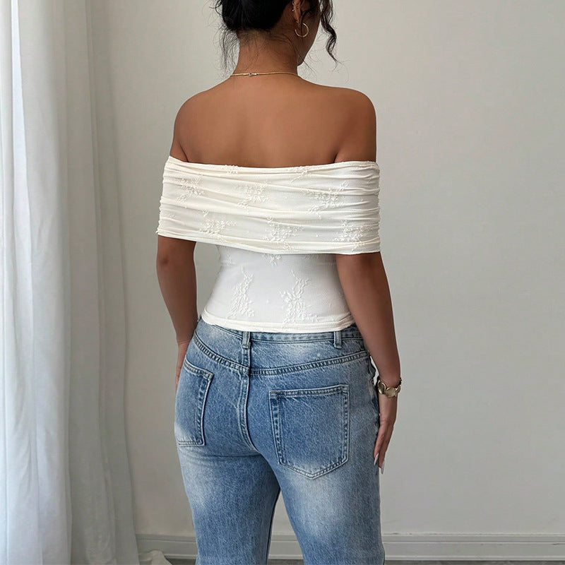 Sexy Word Strapless Tube Top Woman