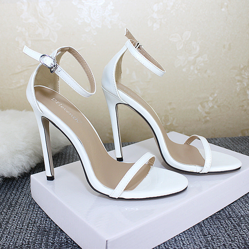 Thin High-Heeled Sandals Female With a Word