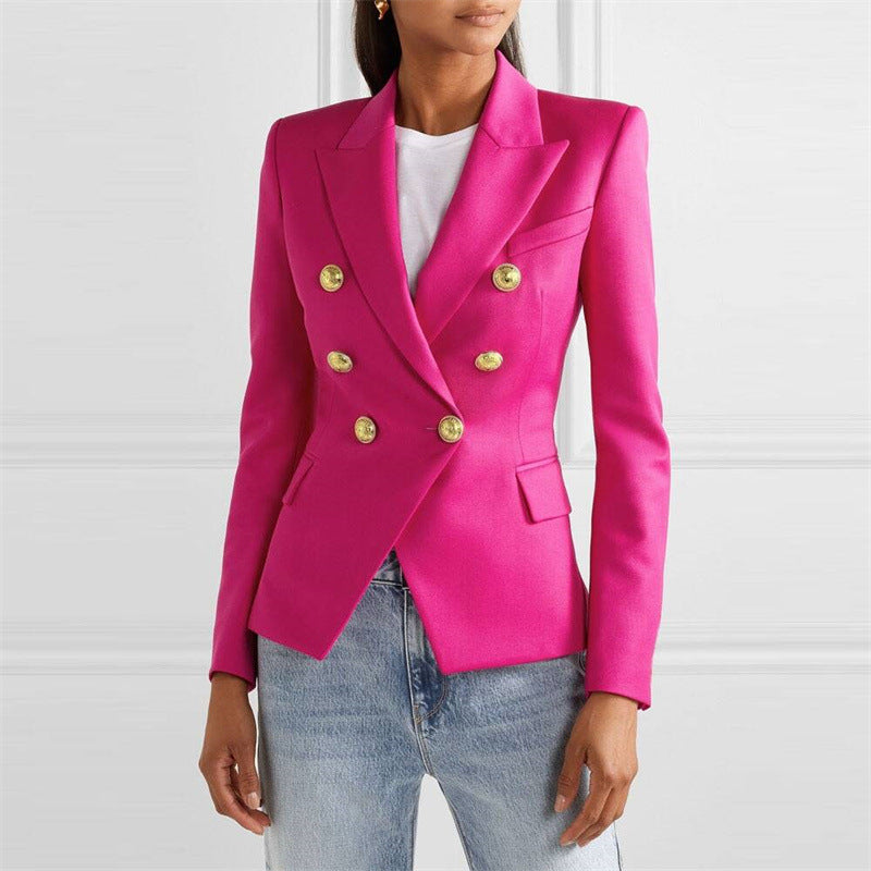 Solid-color Fashionable Casual Suit Jacket